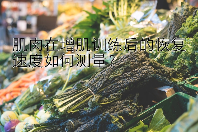 肌肉在增肌训练后的恢复速度如何测量？