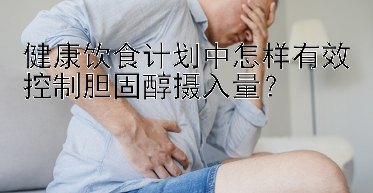 健康饮食计划中怎样有效控制胆固醇摄入量？