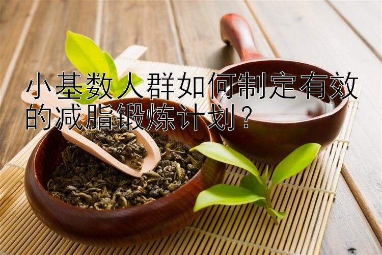 小基数人群如何制定有效的减脂锻炼计划？