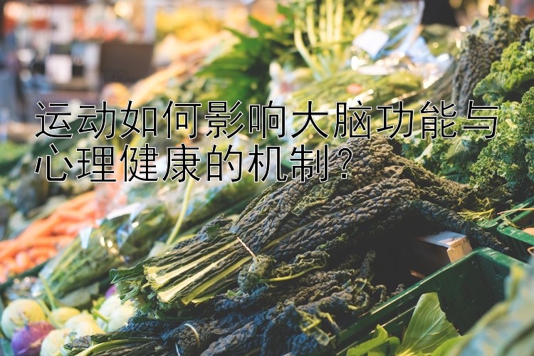 运动如何影响大脑功能与心理健康的机制？