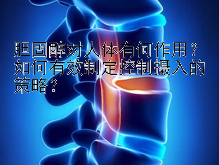 胆固醇对人体有何作用？如何有效制定控制摄入的策略？